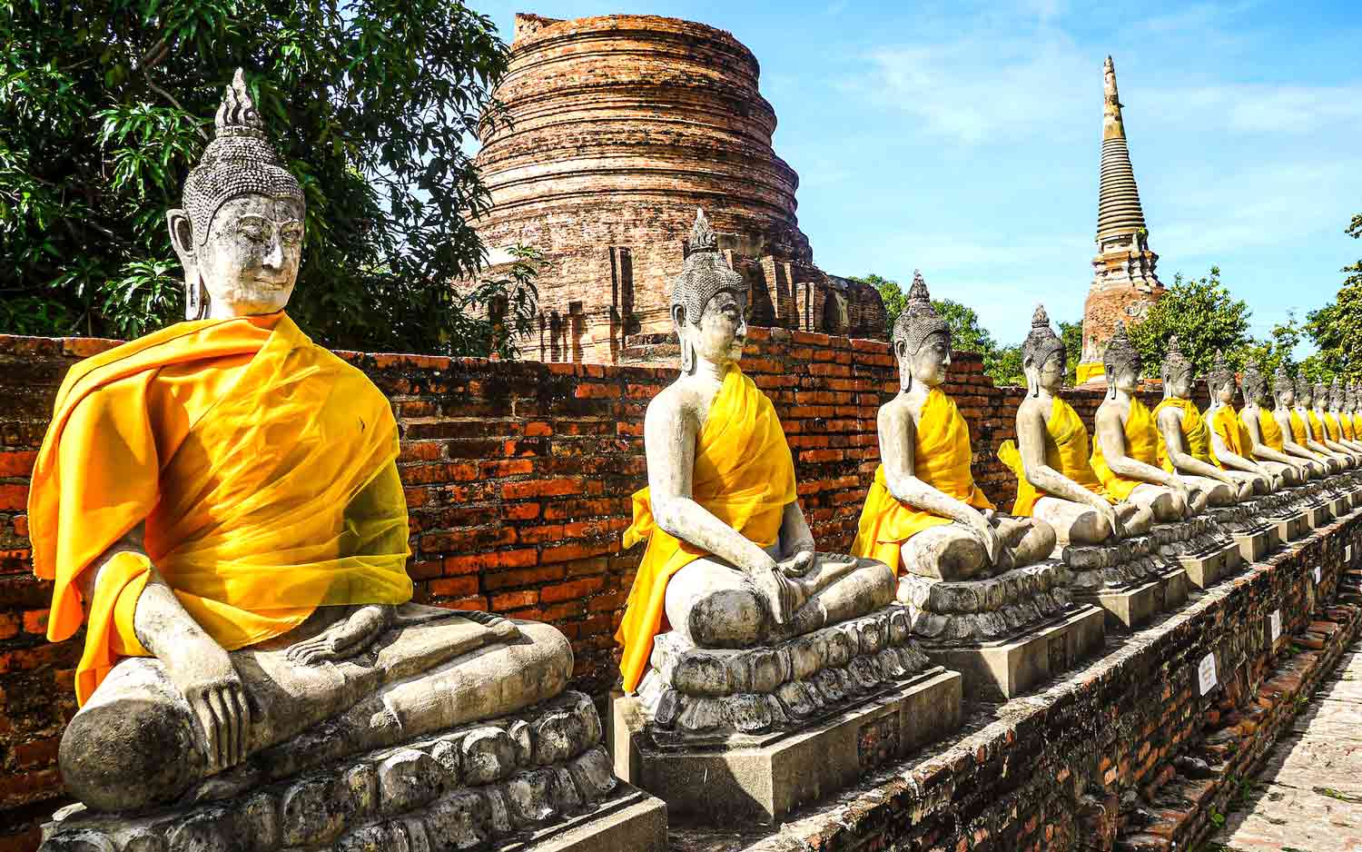 Ancient Buddha statues in Thailand