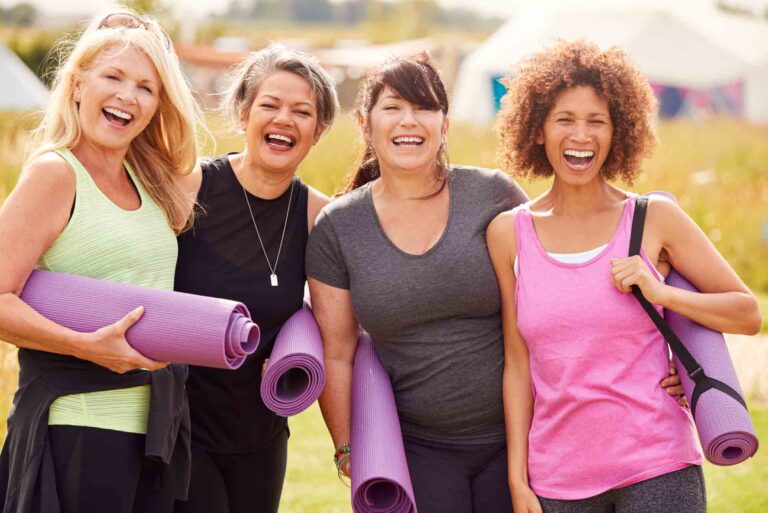 Friends getting ready for Yoga Teacher Training