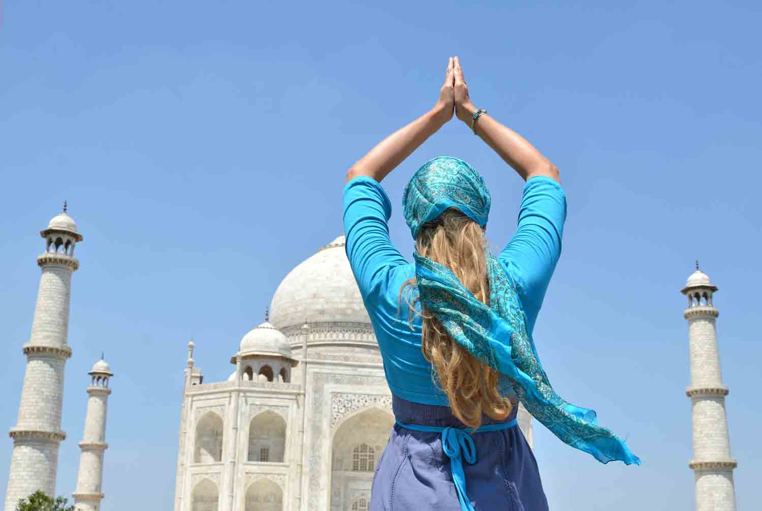 Meditation at Taj Mahal, India