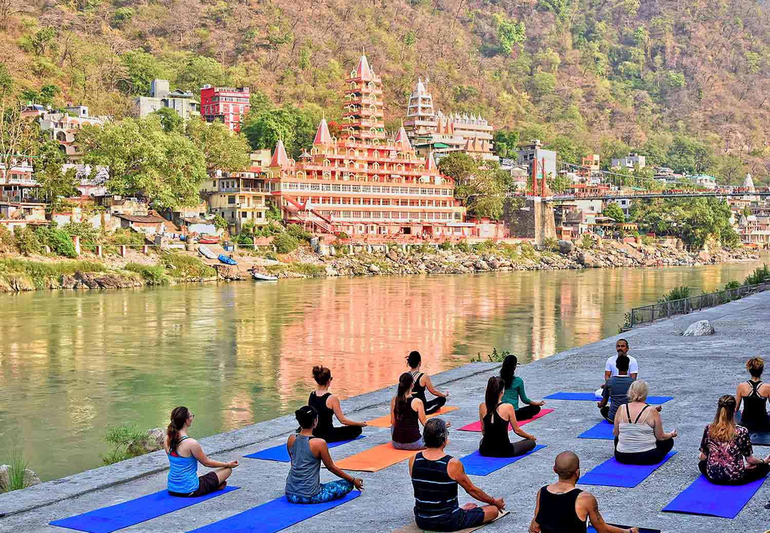 Yoga Teacher Training class in Rishikesh, India