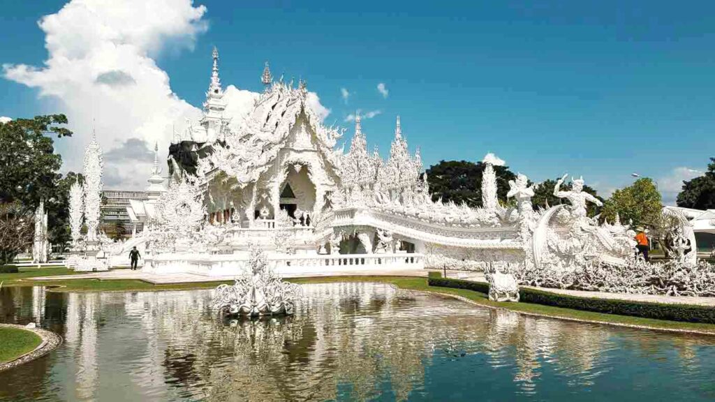 The White Temple in Thailand by Trairat Songpao