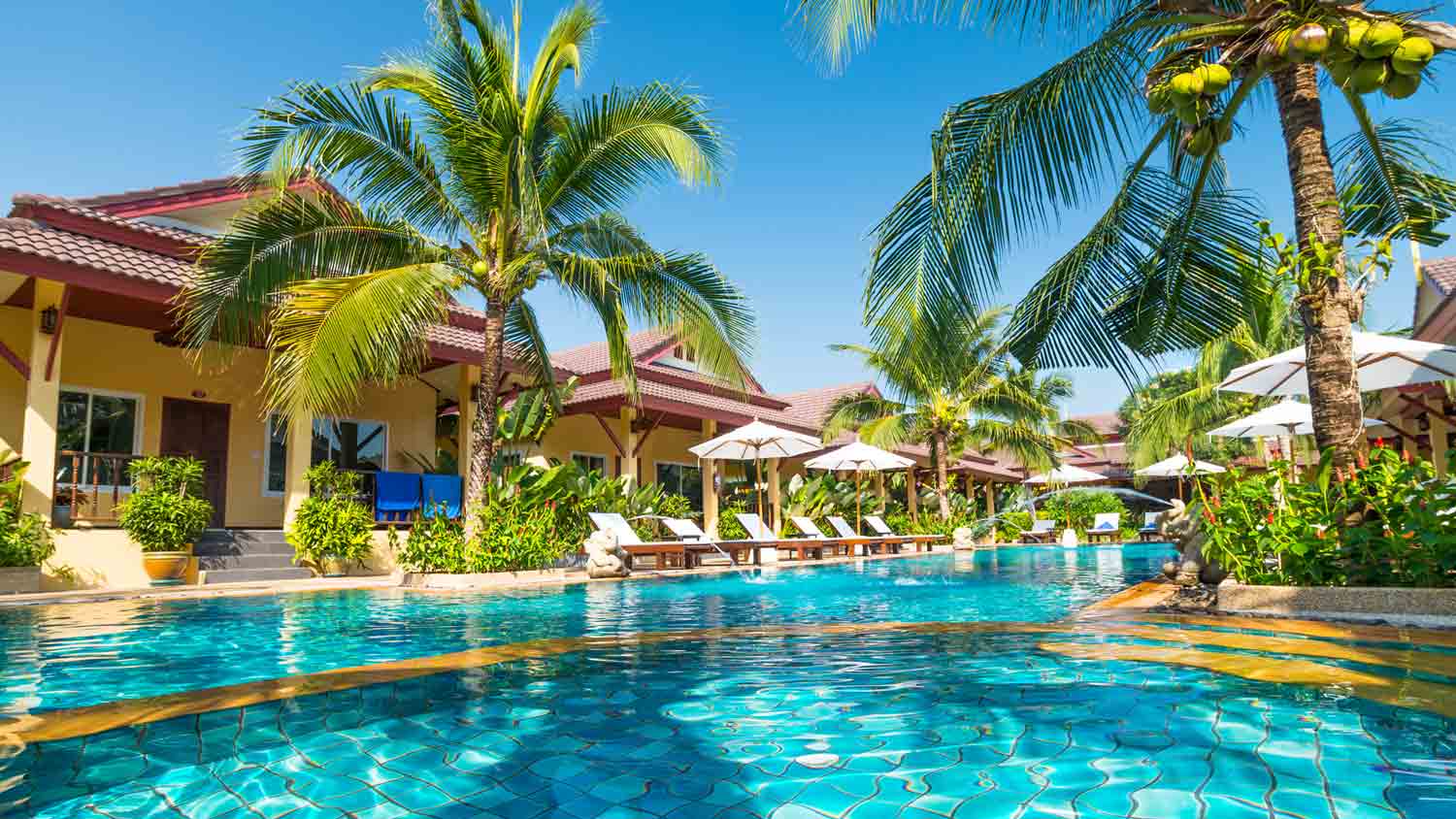 Thailand Phuket yoga retreat resort swimming pool