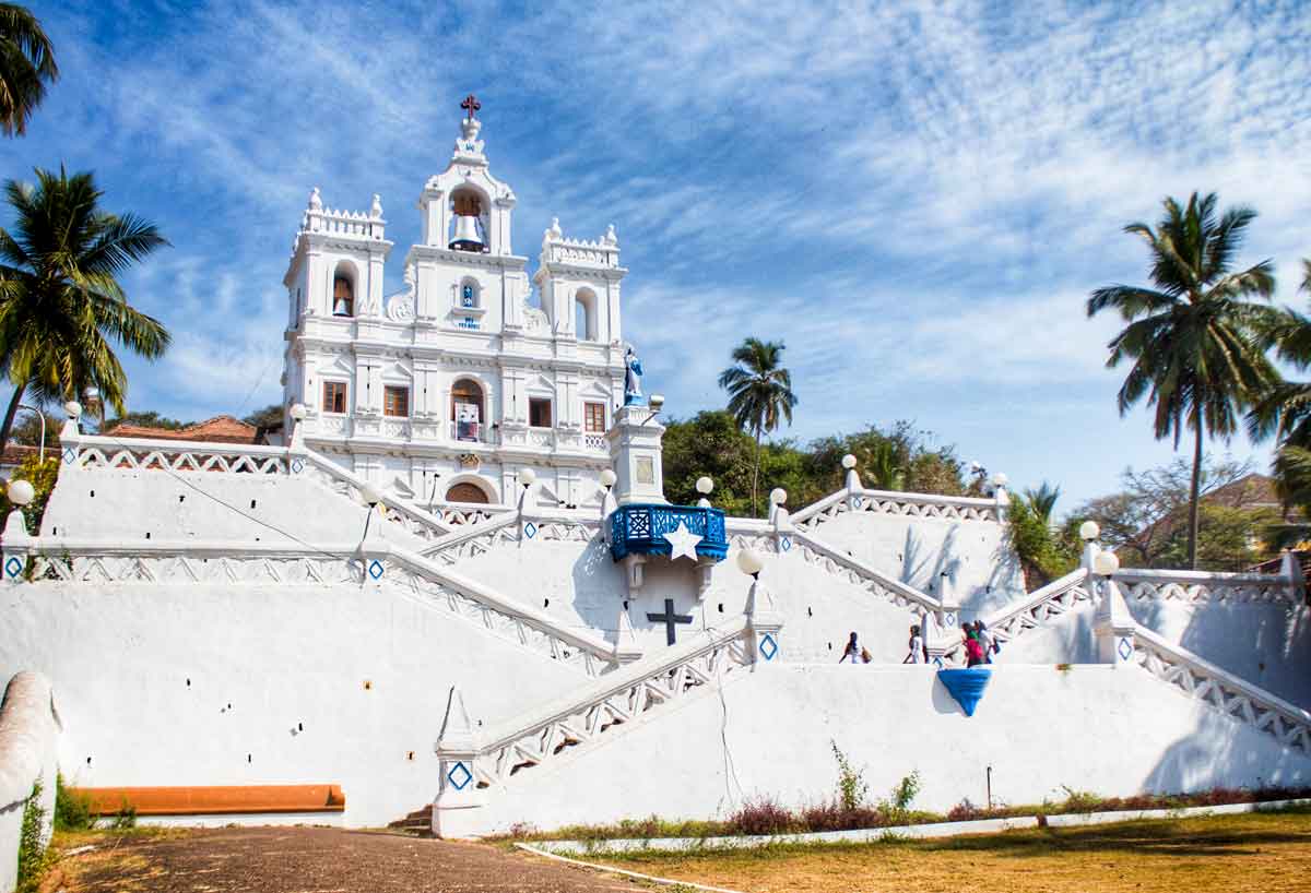 The beautiful Church of Our Lady of the Immaculate Conception in Panjim, Goa, india