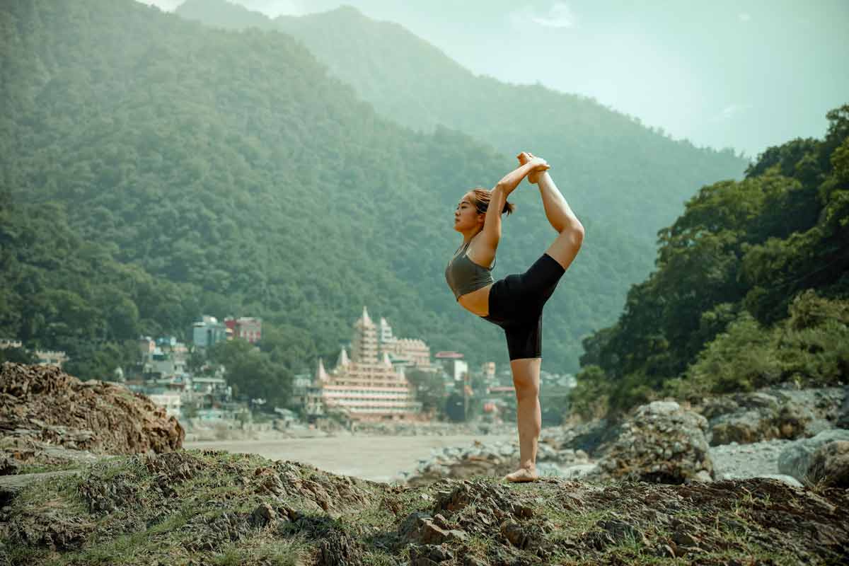 Yoga in Rishikesh, India. Photo by Gokul Gurang on pexels