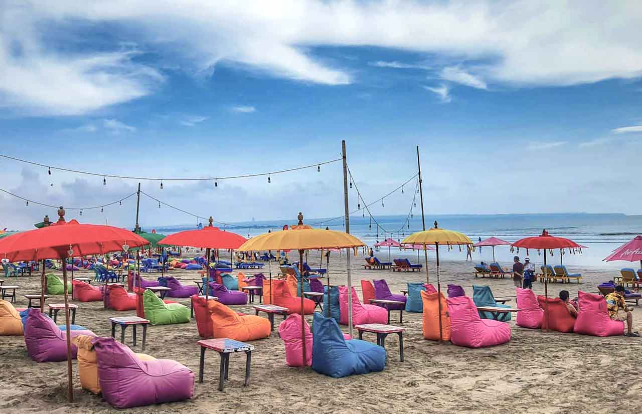 Seminyak beach in Bali