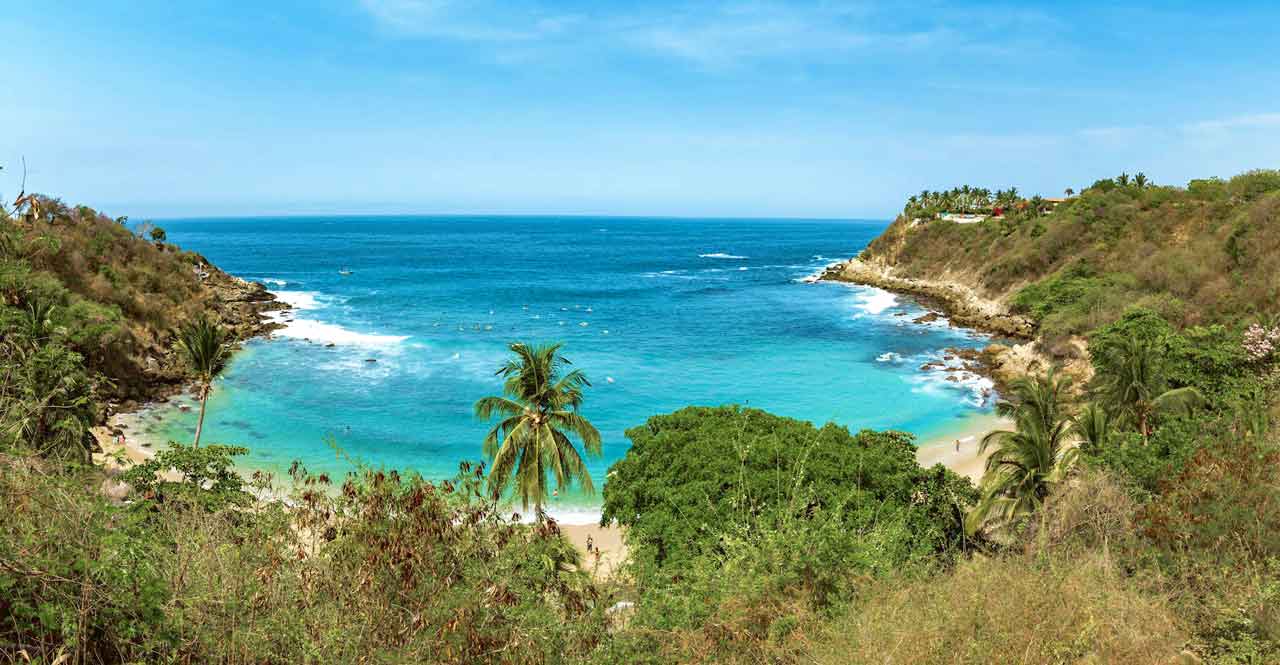 Puerto Escondido in Oaxaca, Mexico - one of the best places for yoga in Mexico